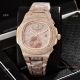 Luxury Copy Patek Philippe Nautilus Yellow Gold Full Diamond Watches (3)_th.jpg